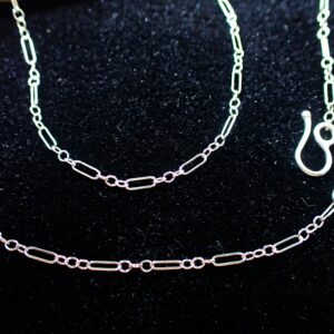 Chain fine fancy drawn cable sterling silver handmade