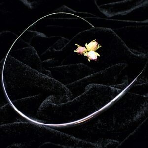 Choker neck ring sterling silver 18 inches versatile