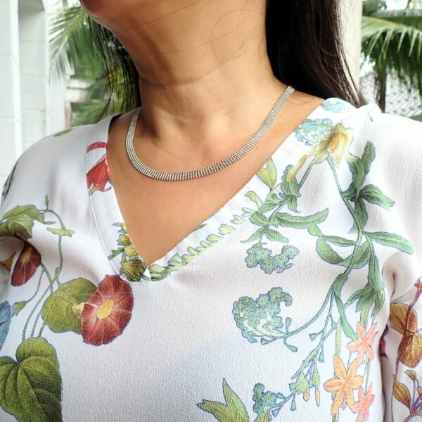 LW20 Chain broad snake design sterling silver made in italy