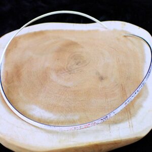 Sandblasted Choker neck ring sterling silver made in italy