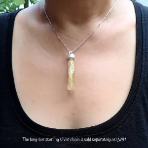 Pendant sterling silver wild natural lacey silk cocoon handmade resin