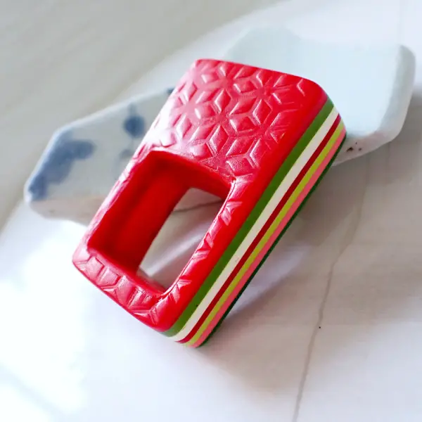 Noelle_1 Ring statement fun quirky colorful candy chunky statement modern polymer clay handmade