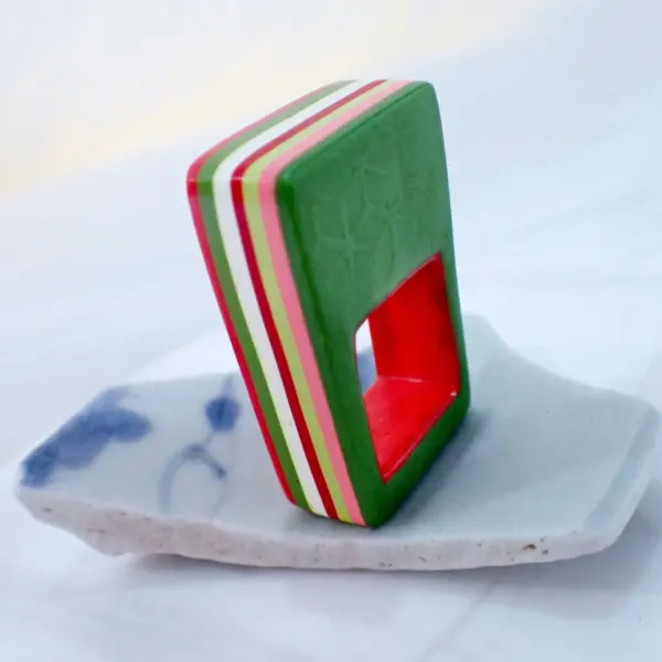 Noelle_3 Ring statement fun quirky colorful candy chunky statement modern polymer clay handmade