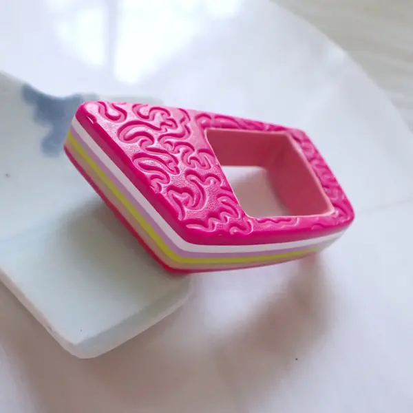 Petunia_5 Ring statement fun quirky colorful candy chunky statement modern polymer clay handmade