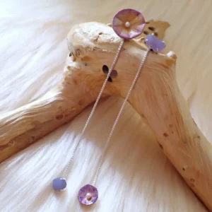 Asymmetrical Sterling Silver earrings detachable dangles handmade variable wearing options